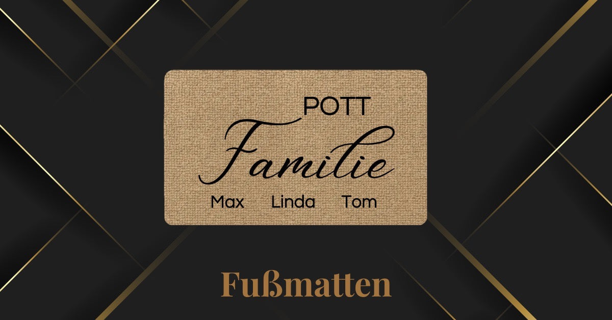 Personalisierte Fußmatten