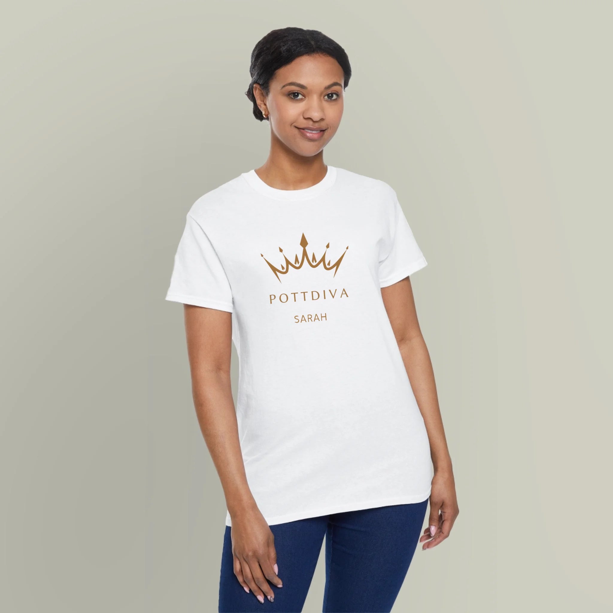 Pottdiva - Personalisierbares T-Shirt-white