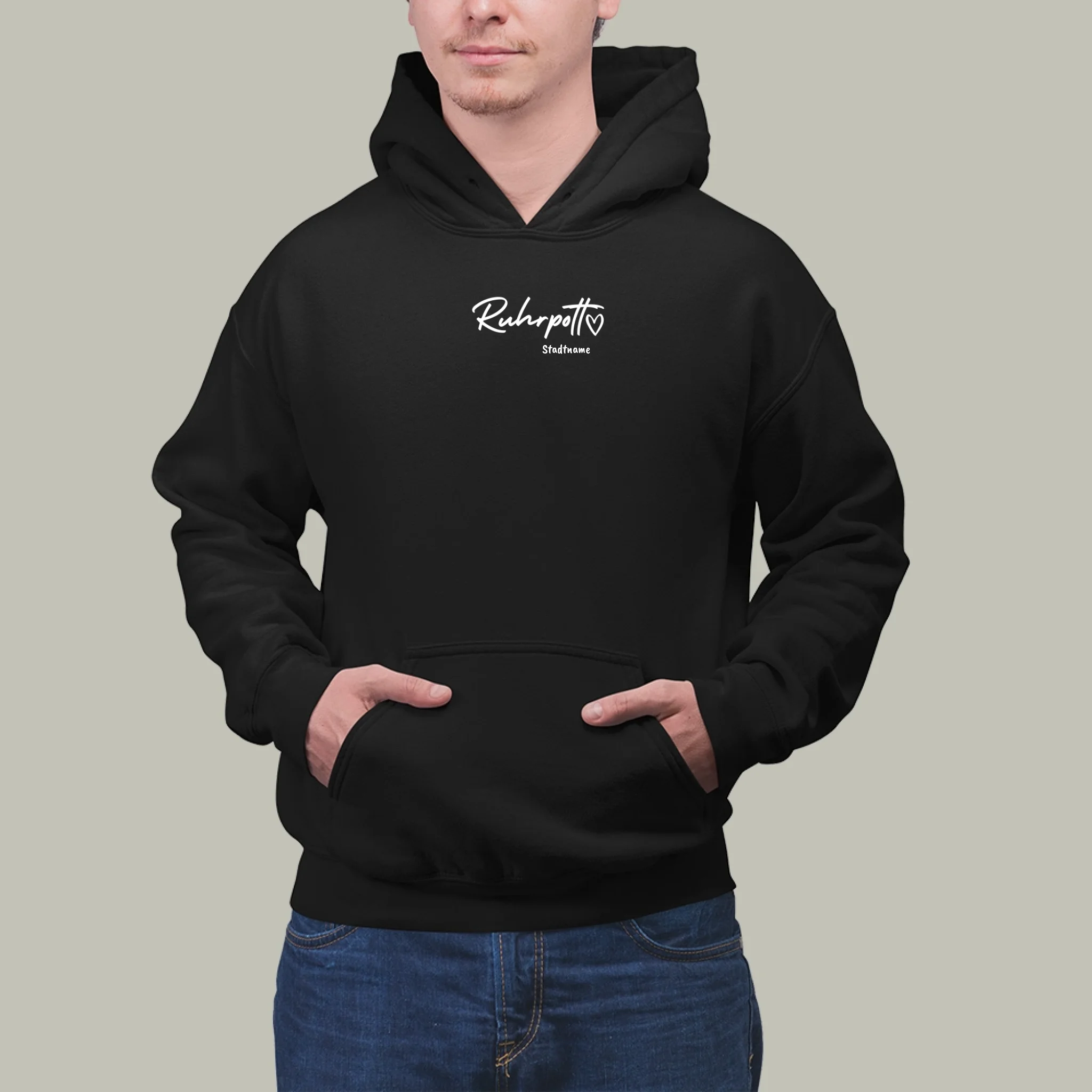 Ruhrpott Liebe - Personalisierbarer Hoodie-front