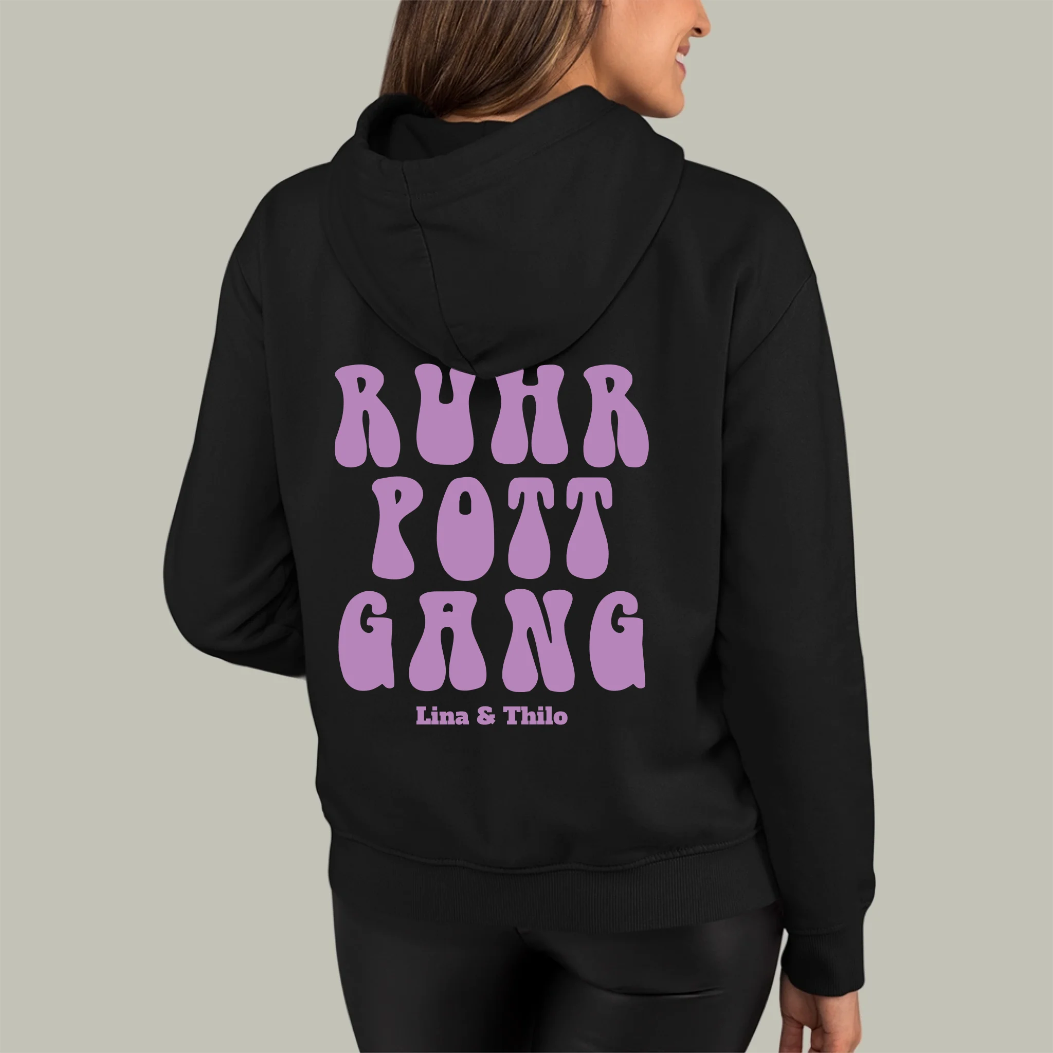 Ruhrpottgang - Personalisierbarer Hoodie-black