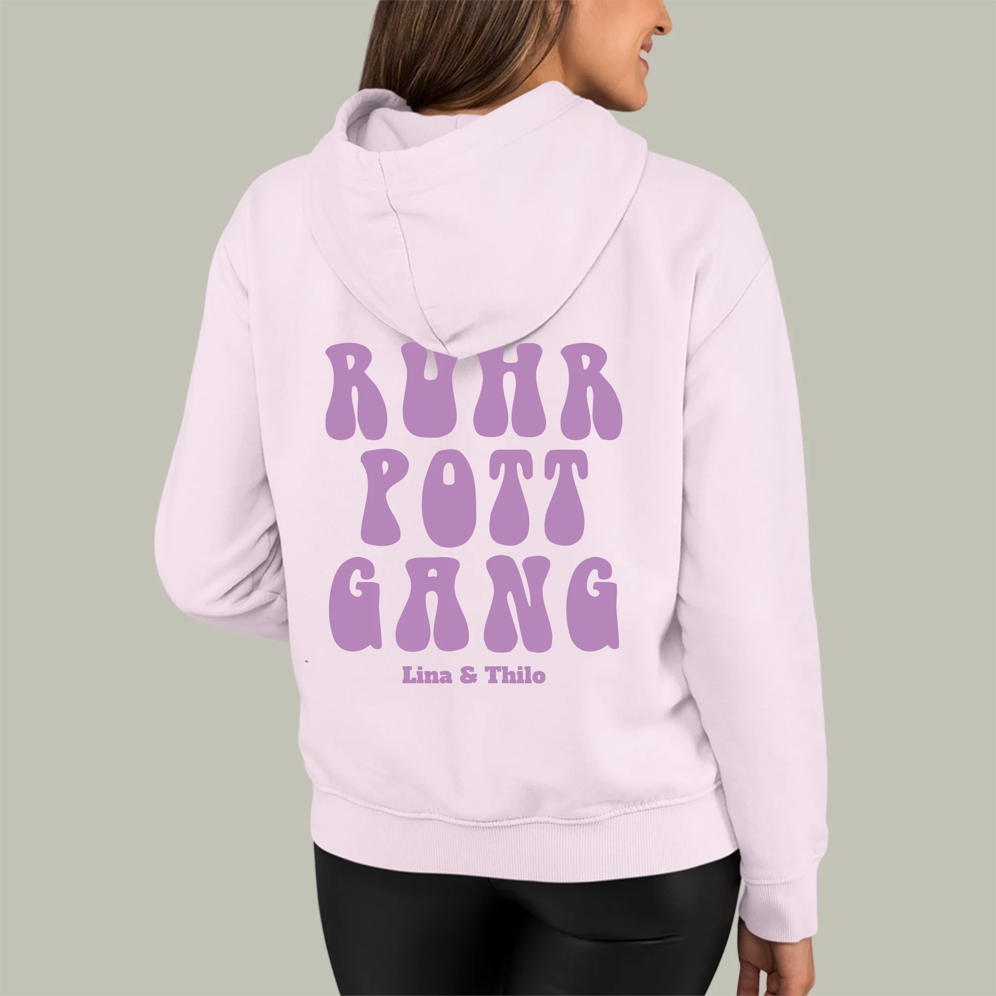 Ruhrpottgang - Personalisierbarer Hoodie-rosa
