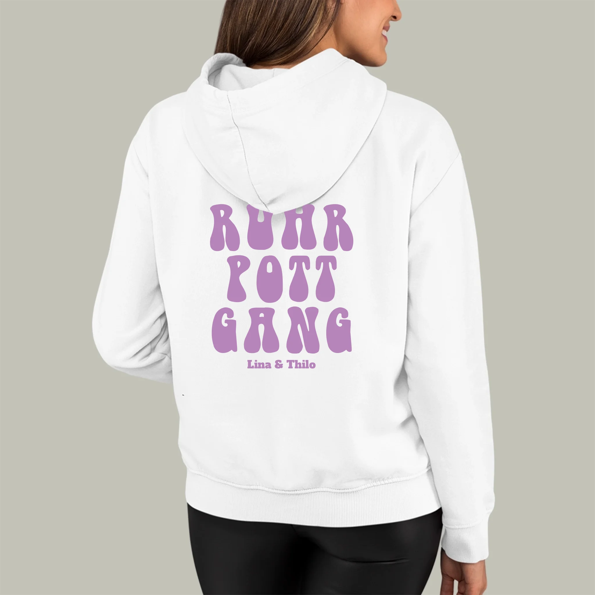 Ruhrpottgang - Personalisierbarer Hoodie-white